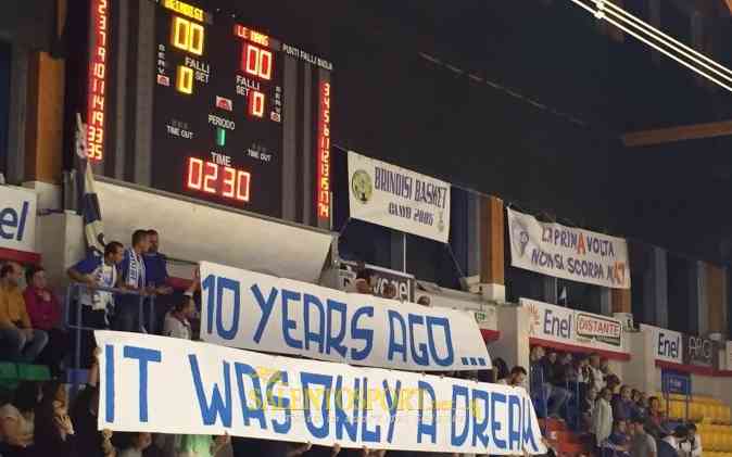 basket enel brindisi striscione